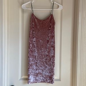Mini velvet dress